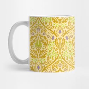 William Morris Golden Bough Colorway Yellow and Blue Mug